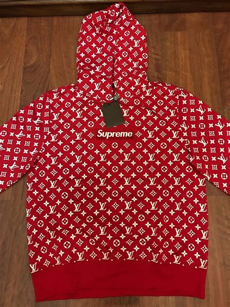 hoodie supreme louis vuitton prix|authentic louis vuitton supreme hoodie.